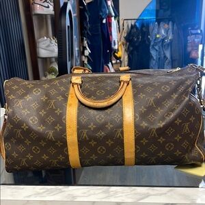 Louis Vuitton Brown Monogram Duffel Bag